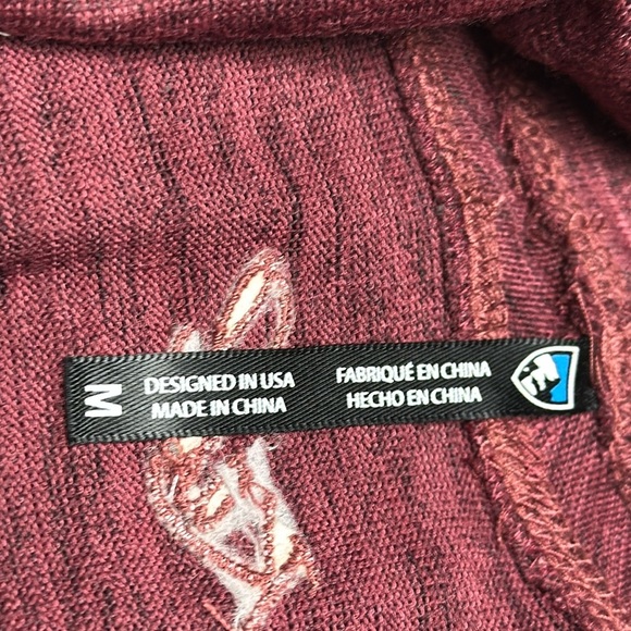 Kühl Lea Cowl Neck Long Sleeve Dress Thumbholes Heathered Plum,  Medium - Picture 2 of 8